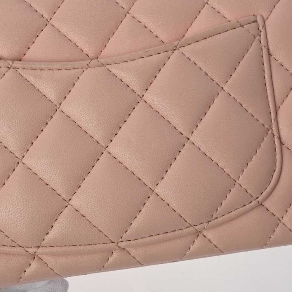 Authentic CHANEL Lambskin Quilted Mini Top Handle Rectangular Flap Bag Pink - Picture 11 of 11